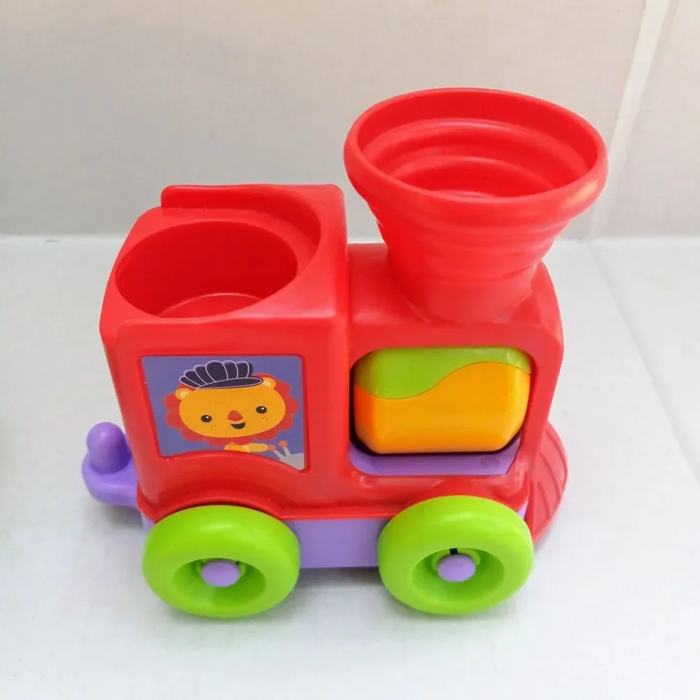 Fisher Price Silly Safari Rattle & Roll Animal Train-2015-DMC44-No Peg Pals